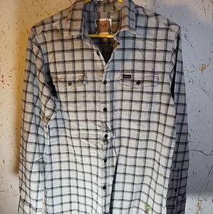 RVCA Archy Button Up Shirt Adult Small Long Sleeve Men